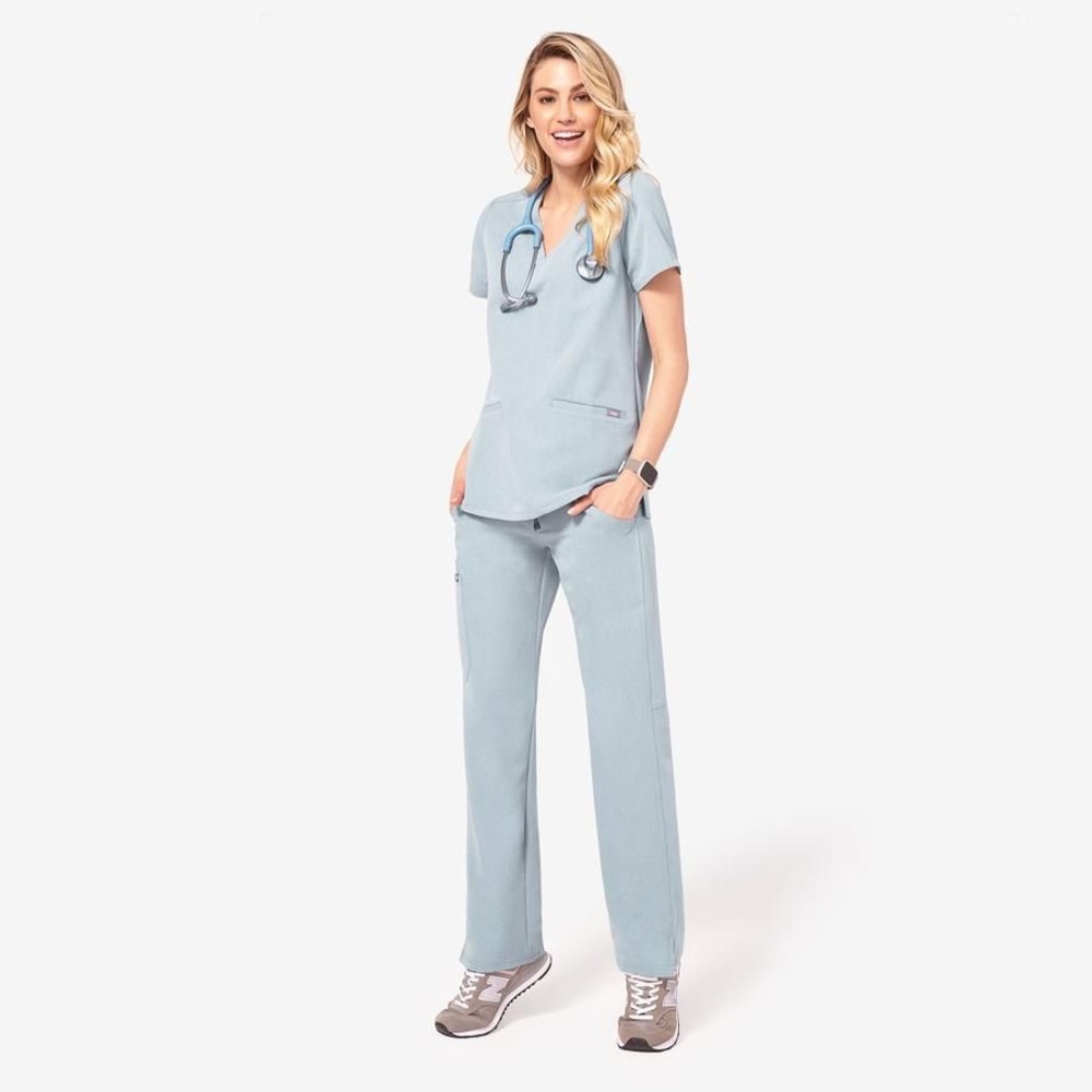 ISO FIGS Scrubs Dusty Blue Size Small